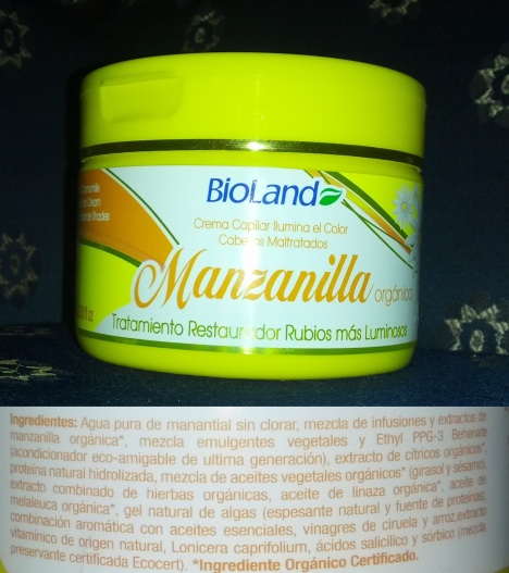 Tratamiento Manzanilla Bioland (Ingredientes)